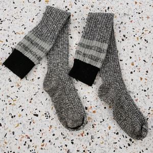 Knit knee high socks